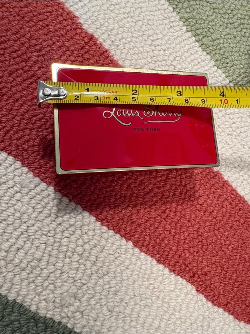 Louis Sherry Small Red Decorative Tin Box